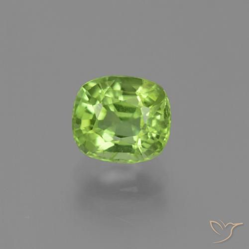 2.13ct Naturel Vert moyen Péridot, Coussin, VS-SI