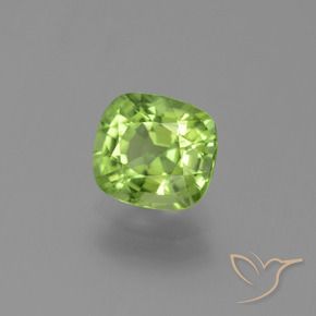 Péridot Vert éclatant naturelle Coussin, 2.01 ct, VS