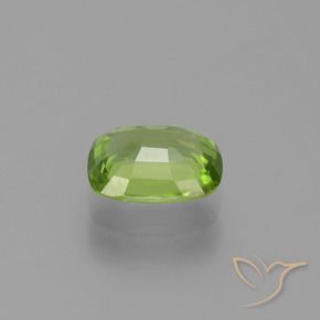 Péridot Vert moyen naturelle Coussin, 2.01 ct, VS