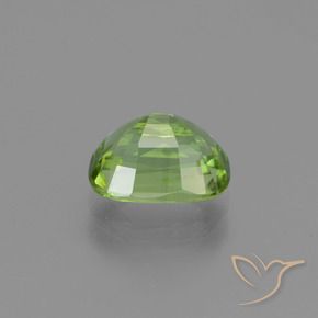 Péridot Vert moyen naturelle Coussin, 2.20 ct, VS