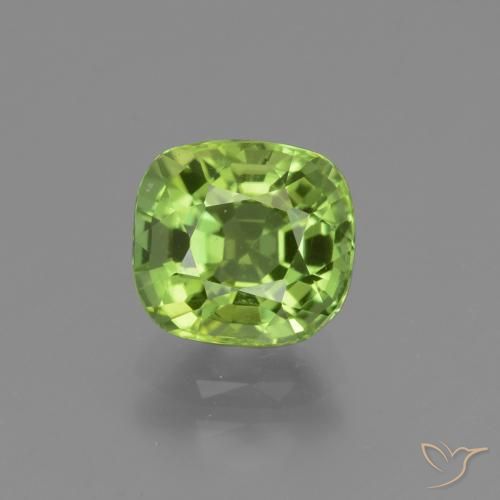 2.06ct Naturel Vert éclatant Péridot, Coussin, VS