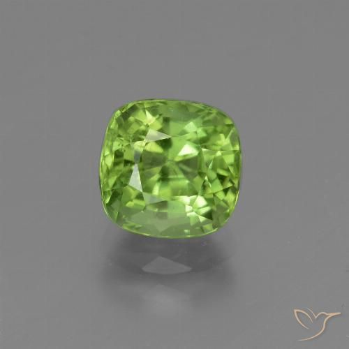 2.00ct Naturel Vert éclatant Péridot, Coussin, VS