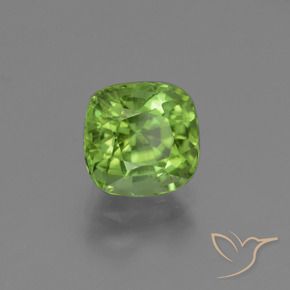 Péridot Vert éclatant naturelle Coussin, 2.00 ct, VS