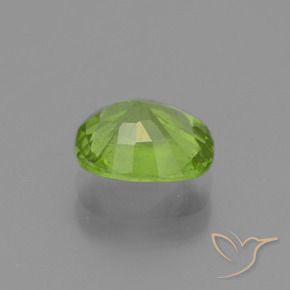 Péridot Vert moyen naturelle Coussin, 1.98 ct, VS