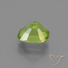 Péridot Vert moyen naturelle Coussin, 2.13 ct, VS-SI