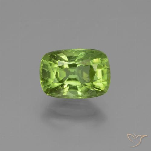 2.36ct Naturel Vert éclatant Péridot, Coussin, VS