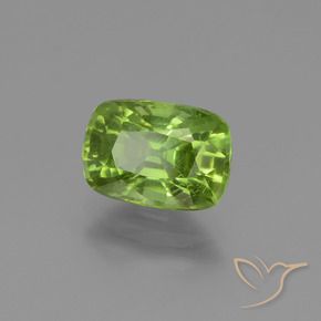 Péridot Vert éclatant naturelle Coussin, 2.36 ct, VS