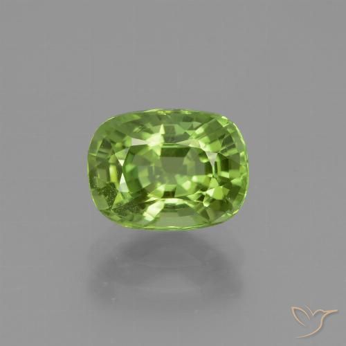 2.32ct Naturel Vert moyen Péridot, Coussin, VS
