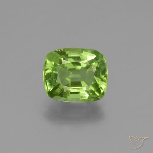 2.16ct Naturel Vert moyen Péridot, Coussin, VS