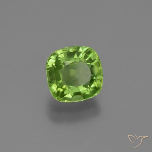 Péridot Vert éclatant naturelle Coussin, 2.00 ct, VS
