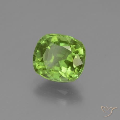 Péridot Vert moyen naturelle Coussin, 2.29 ct, VS