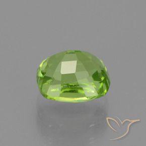 Péridot Vert moyen naturelle Coussin, 2.30 ct, VS