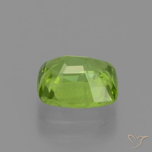 Péridot Vert moyen naturelle Coussin, 2.25 ct, VS