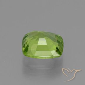 Péridot Vert éclatant naturelle Coussin, 2.12 ct, VS