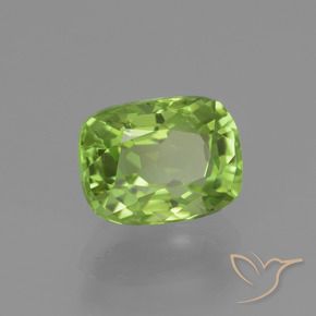 Péridot Vert éclatant naturelle Coussin, 2.07 ct, VS