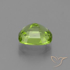 Péridot Vert éclatant naturelle Coussin, 2.21 ct, VS