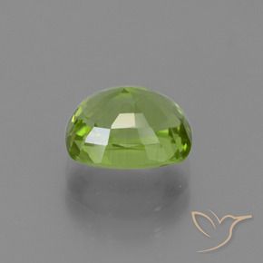 Péridot Vert moyen naturelle Coussin, 2.50 ct, VVS-VS