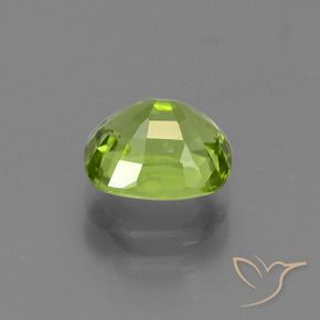 Péridot Vert moyen naturelle Coussin, 2.26 ct, VS