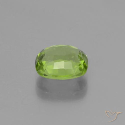 Péridot Vert moyen naturelle Coussin, 2.10 ct, VS