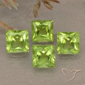 Shop natural 2.93ct Vert moyen Péridot gems, Carré, from Chine at GemSelect. In stock, global shipping!