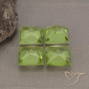 Shop natural 2.81ct Vert jaunâtre vif Péridot gems, Carré, from Chine at GemSelect. In stock, global shipping!
