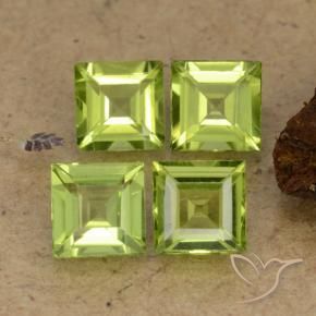 Shop natural 2.60ct Vert éclatant Péridot gems, Carré, from Chine at GemSelect. In stock, global shipping!