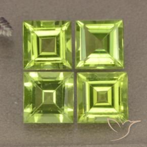 Shop natural 4.34ct Vert jaunâtre Péridot gems, Carré, from Chine at GemSelect. In stock, global shipping!