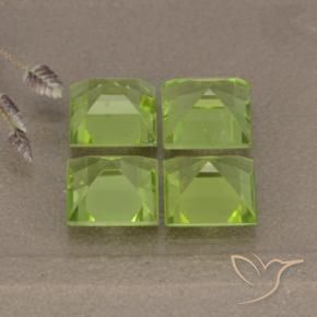 Shop natural 4.34ct Vert jaunâtre Péridot gems, Carré, from Chine at GemSelect. In stock, global shipping!