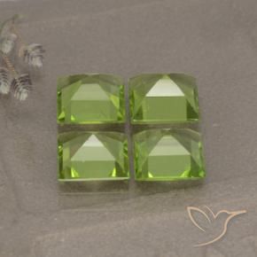 Shop natural 4.23ct Vert jaunâtre Péridot gems, Carré, from Chine at GemSelect. In stock, global shipping!