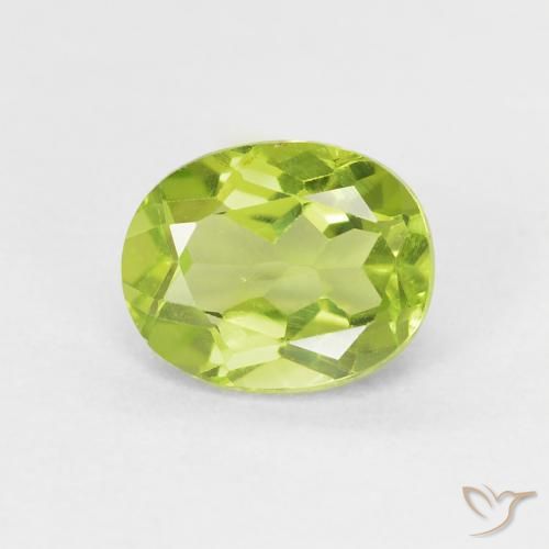 1.30ct Naturel Vert vif et léger Péridot, ovale, VS