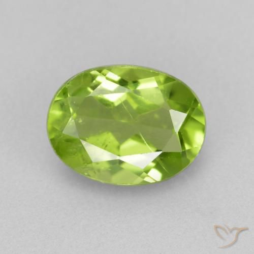 1.37ct Naturel Vert éclatant Péridot, ovale, VS