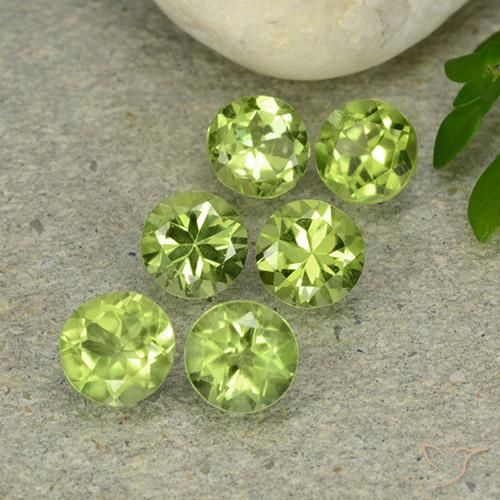 2.82ctw Naturel Vert jaunâtre Péridot, Tour, VVS-VS