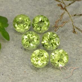Achetez naturel 3,11ct vert péridot gems, coupe roude, en provenance chine chez gemselect. en stock, livraison internationale!