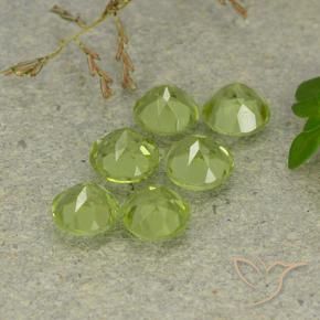 Achetez naturel 3,11ct vert péridot gems, coupe roude, en provenance chine chez gemselect. en stock, livraison internationale!