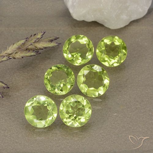 2.82ctw Naturel Vert jaunâtre Péridot, Tour, VVS-VS