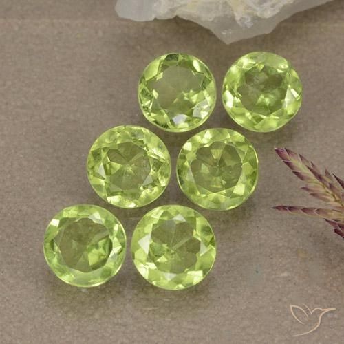 2.75ctw Naturel Vert clair Péridot, Tour, VVS-VS