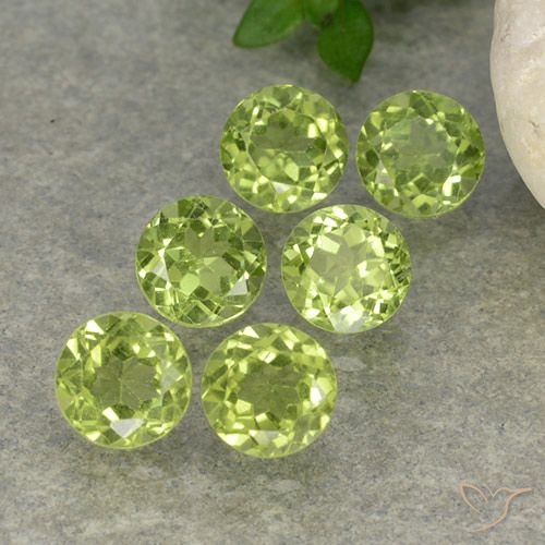2.61ctw Naturel Vert vif et léger Péridot, Tour, VVS-VS