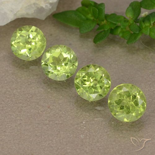 1.75ctw Naturel Vert clair Péridot, Tour, VVS-VS