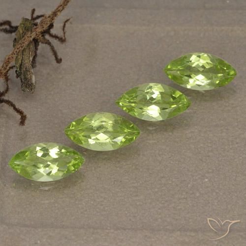 Shop natural 1.57ct Vert vif et léger Péridot gems, Marquise, from Chine at GemSelect. In stock, global shipping!