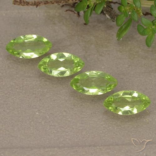 Shop natural 1.42ct Vert vif et léger Péridot gems, Marquise, from Chine at GemSelect. In stock, global shipping!