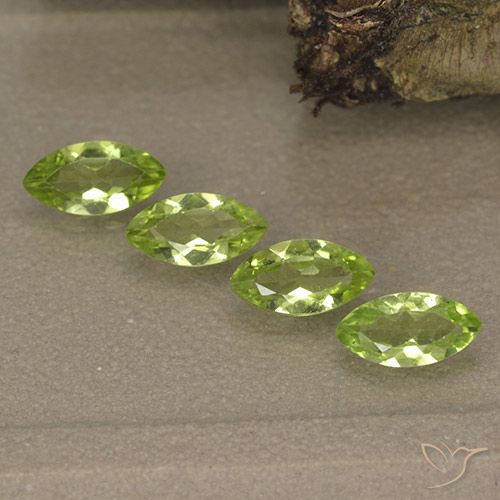 Achetez naturel 1.55ct Vert vif et léger Péridot gems, Marquise, En provenance Chine chez GemSelect. En stock, livraison internationale!