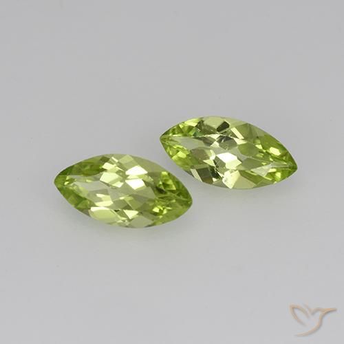 Shop natural 0.70ct Vert vif et léger Péridot gems, Marquise, from Chine at GemSelect. In stock, global shipping!