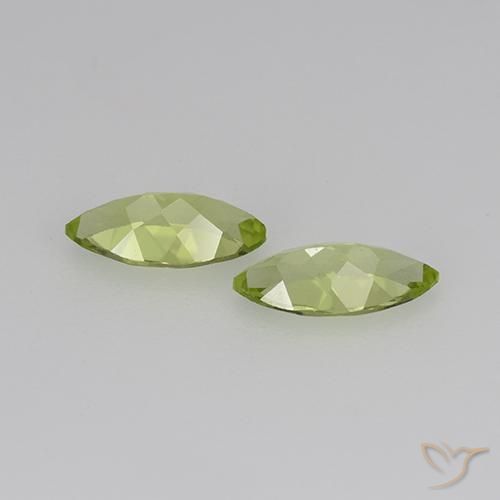 Shop natural 0.70ct Vert vif et léger Péridot gems, Marquise, from Chine at GemSelect. In stock, global shipping!