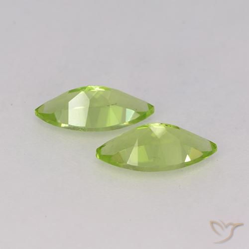 Shop natural 1.13ct Vert moyen Péridot gems, Marquise, from Chine at GemSelect. In stock, global shipping!