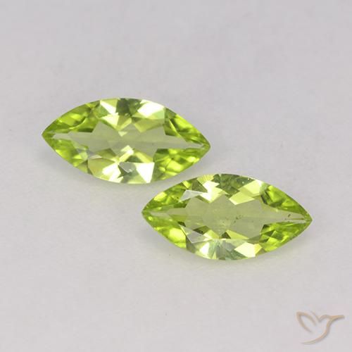 0.93ctw Naturel Vert éclatant Péridot, Marquise, VS