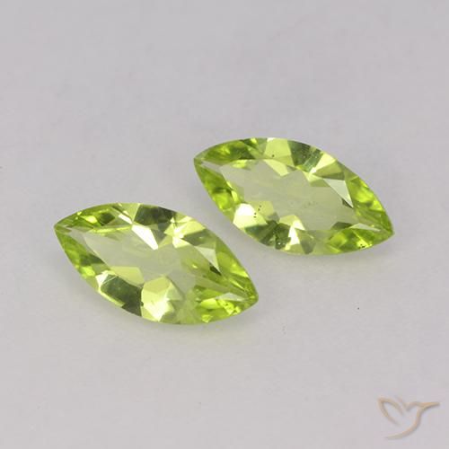 Shop natural 0.93ct Vert éclatant Péridot gems, Marquise, from Chine at GemSelect. In stock, global shipping!