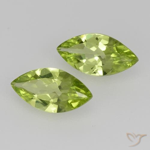 Shop natural 0.97ct Vert éclatant Péridot gems, Marquise, from Chine at GemSelect. In stock, global shipping!
