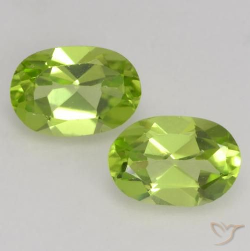 1.10ctw Naturel Vert éclatant Péridot, ovale, VS