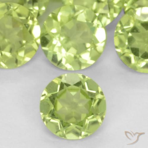 0.18ct Naturel Vert vif et léger Péridot, Tour, VS