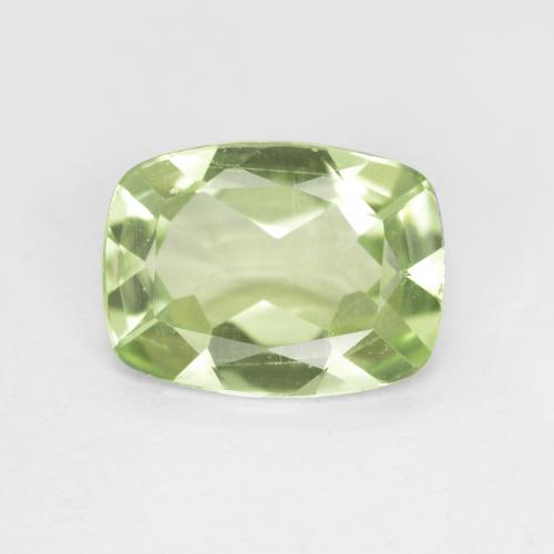 Péridot vert naturelle coupe coussin, 1,04 ct, VS